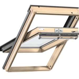 VELUX - Finestra per tetti a falda in legno naturale con apertura a bilico manuale  - GGL MK04 3070