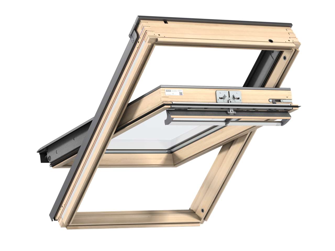 VELUX - Finestra per tetti a falda in legno naturale con apertura a bilico manuale - GGL MK04 3070