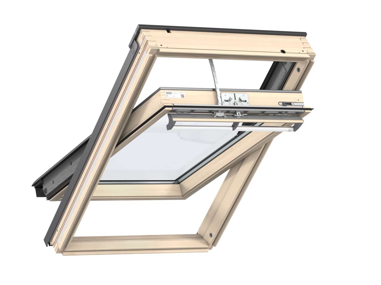 VELUX - Finestra per tetti a falda INTEGRA in legno naturale con apertura a bilico elettrica - GGL MK04 307021